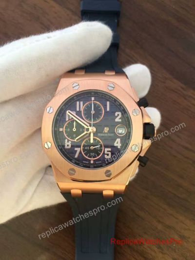 Replica Audemars Piguet Royal Oak Offshore Watch Rose Gold Bezel 072926